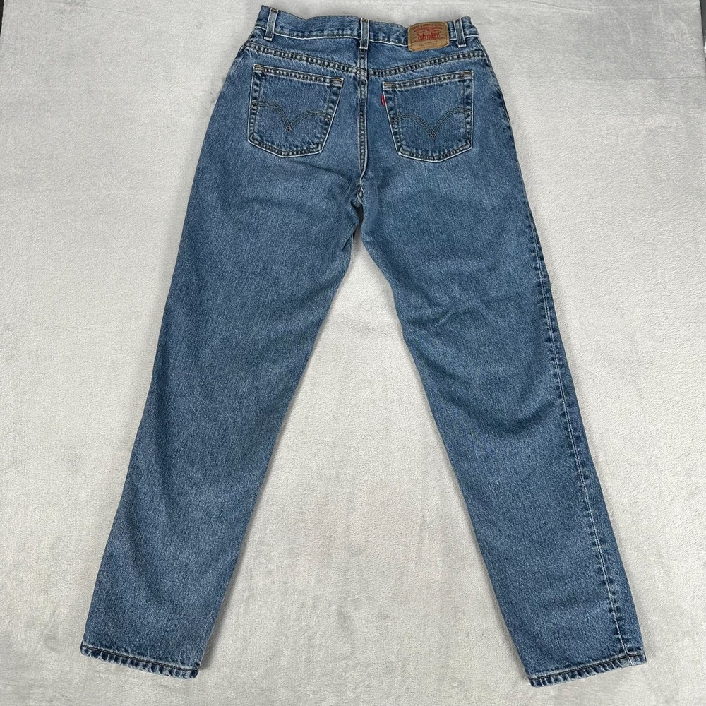 Levi's 550 Denim Jeans Women's Size 12 Mis L Relaxed Fit Tapered Leg High Rise - Picture 6 of 13